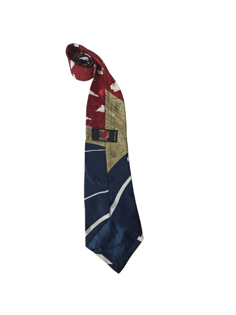 Disney Mickey Unlimited Soccer Necktie Italy Vintage